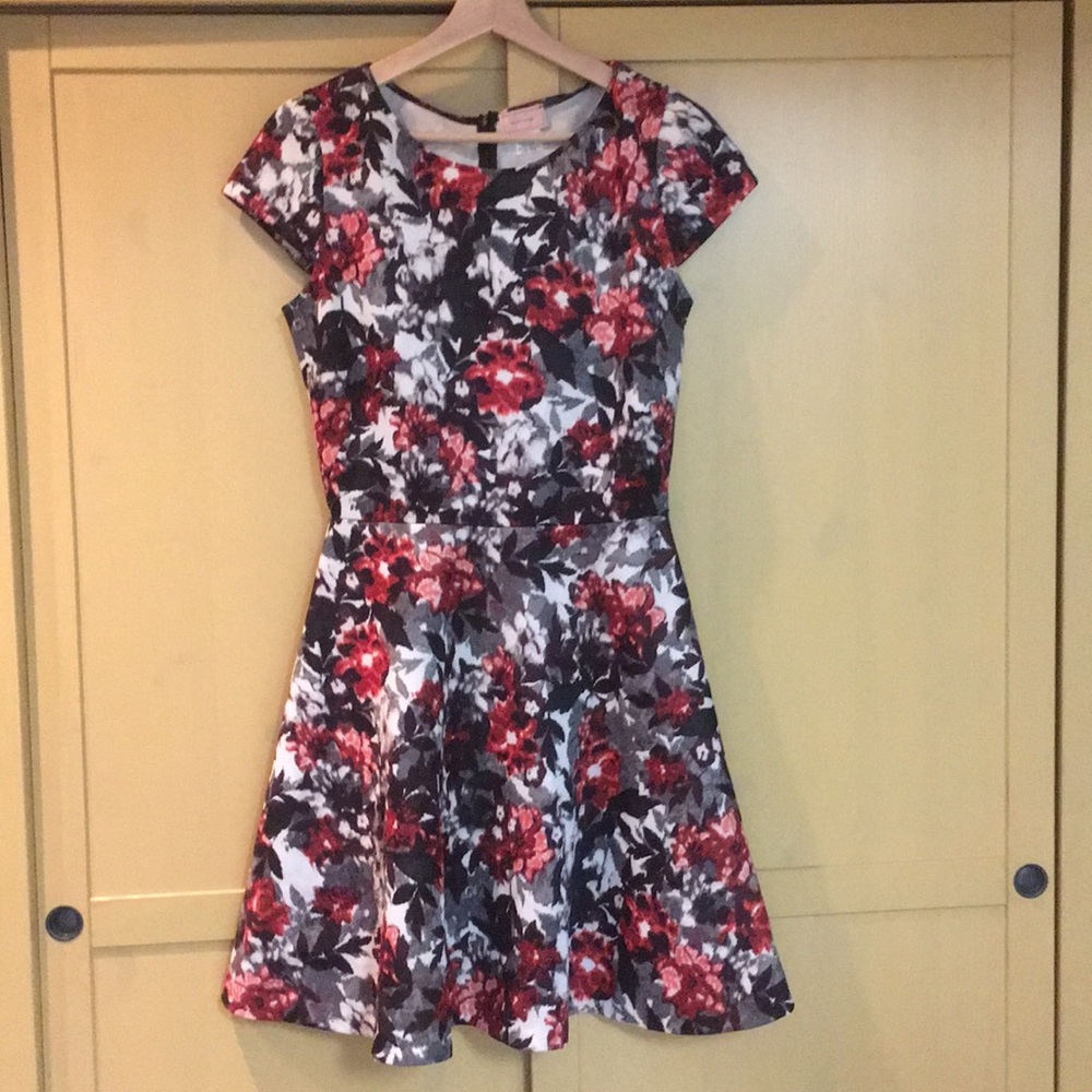 Love...Ady floral print skater dress